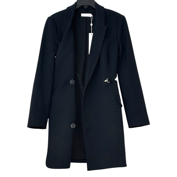 NWT Jonathan SIMKHAI Black Jayda Cut-Out Crepe Blazer Dress size 2 Office Siren - Picture 10 of 16